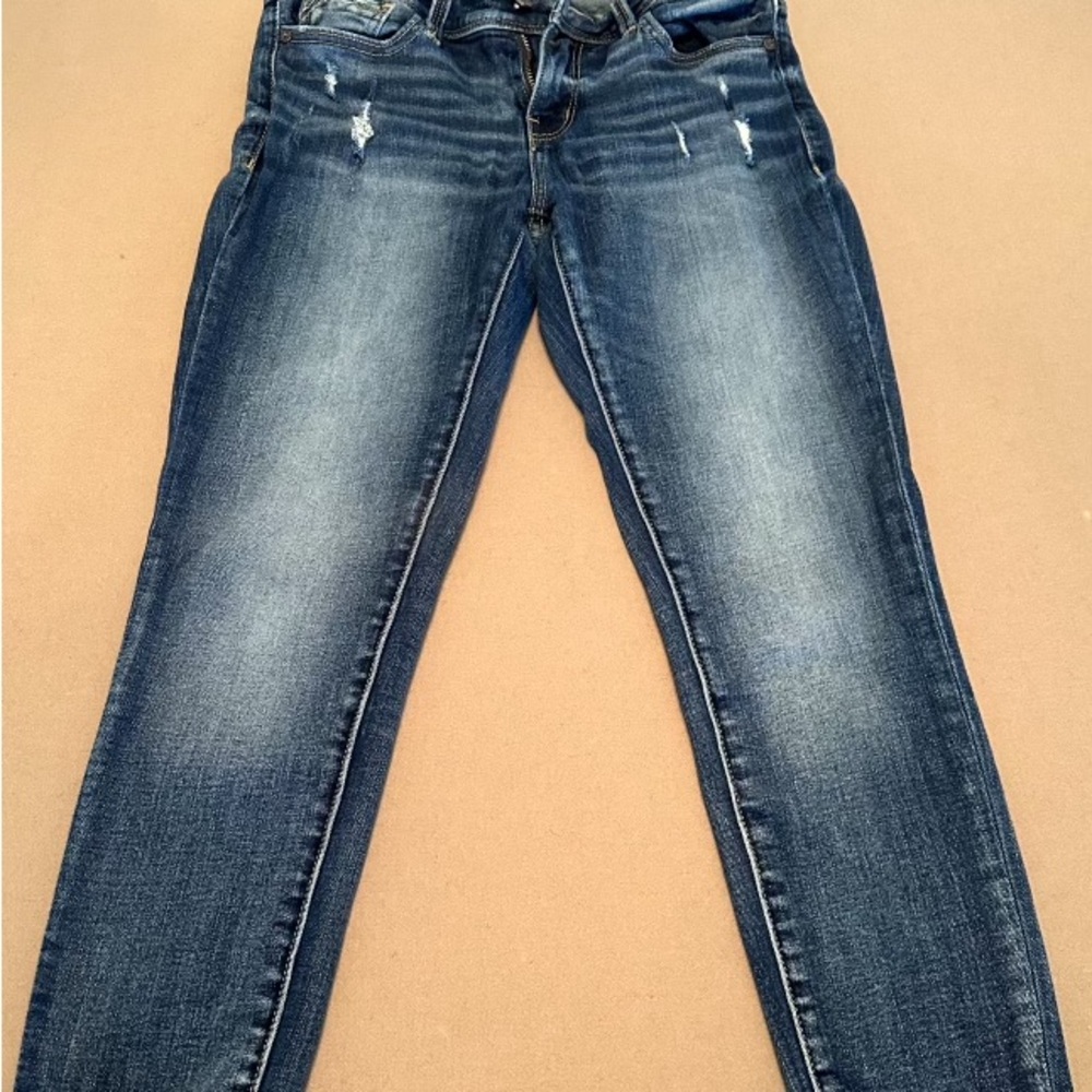 Buckle Black Ankle Skinny Jeans